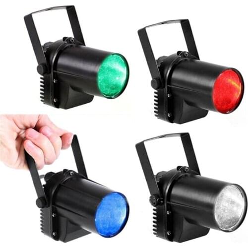5W Mini LED Spotlight Bar DJ KTV Party Stage Spot Effect Light Spotlight Reflective Discos Mirror Ball Decoration Pinspot Lights