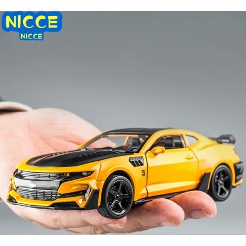 Nicce 1:32 Alloy Diecast Car Model Chevrolet Camaro Pull Back Sound Light Kids Toy Car Collection For Childrens Gifts