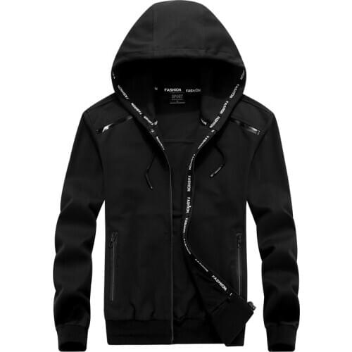 Mens Jackets New Fashion Spring Autumn Mens Zipper Hoodie Sweatshirt Male Quality Leisure Coats Plus Size L-9XL