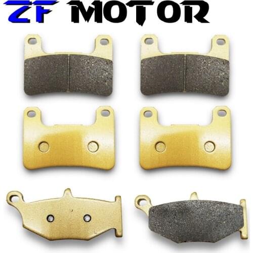 Motorcycle Front + Rear Brake Pads Disks for Suzuki GSXR 600 GSXR 750 (06-10) K6/K7/K8/K9/L0 GSXR600 GSXR750