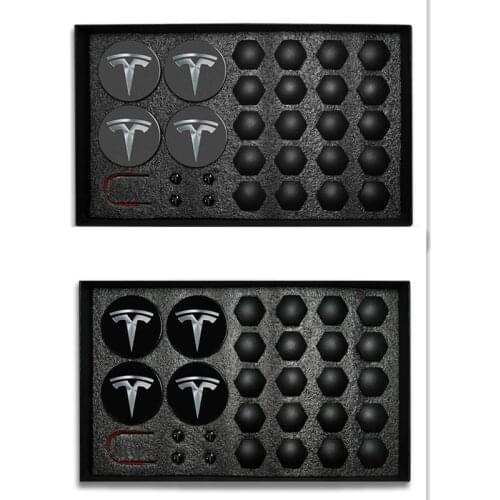 Suitable for Tesla model 3 S X hub cover screw cap logo cover center cover kit modification accessories