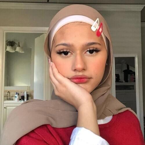 Bubble Chiffon Scarf Plain Hijab Women Solid Color Muslim Shawls Hijabs Headband Islamic Headscarf Foulard Femme Gift Box