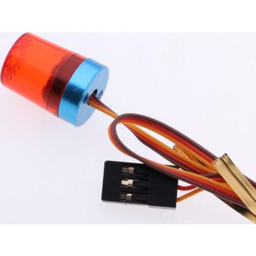 RC Car Police Flash Light 360° Rotation 4 Modes Ultra Bright LED Strobe Lights for 1/10 RC Model Truck Car Accessory