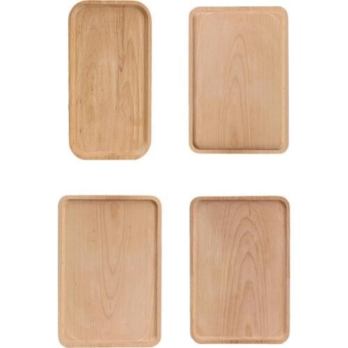 Beech Cutting Board Wooden Rectangular Japanese Bread Pizza Tray
