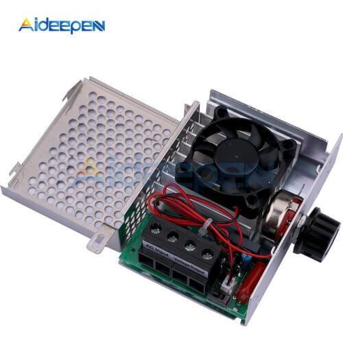 AC 110V 220V 10000W High Power SCR Voltage Regulator Speed Controller Temperature Control Switch Dimmer Thermostat Cooling Fan