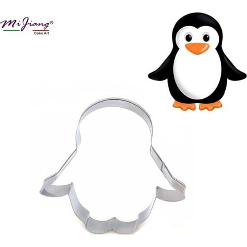 Stainless Steel Animal Penguin Cookie Cutter Fondant Biscuit Slicer Mould Cake Decorating Tool Christmas kitchen Bakeware S7115