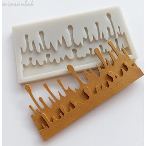 Minsunbak Icicle Silicone Mold Christmas Cake Decoration Tools Sugarcraft Chocolate Candy Gumpaste Mould