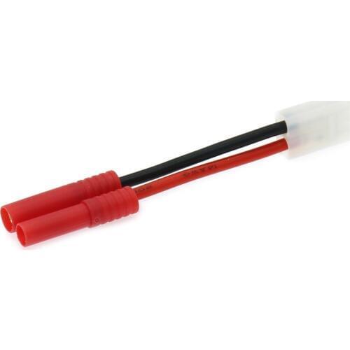 1x 50mm Female Tamiya And Gold-Plated Female 4.0 Banana Plug Connector Silicone Cable 14awg RCAWD For Lipo Battery Charger