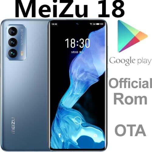 DHL Fast Delivery Meizu 18 5G Smart Phone Snapdragon 888 64.0MP Screen Fingerprint 6.2" Super Amoled 120HZ 4000mAh 30W Mcharger