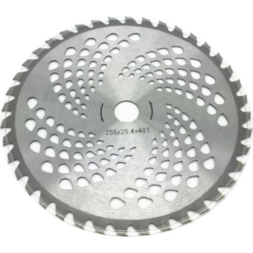 40T Carbide Blade For Brush Cutter Strimmer Accs 25.4mm Bore Diameter 10 inch