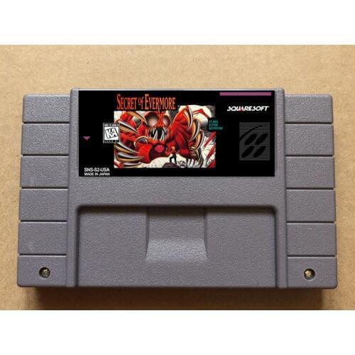 Secret of Evermore USA-NTSC version 16 bit 46 pins video games
