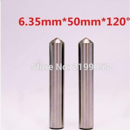 10pcs/lot 6.35mm dia 120 degree point diamond engraving bit diamond carving tool on glass metal free shipping