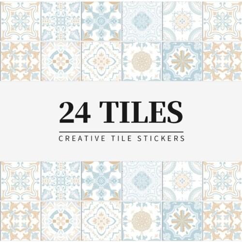 10pcs Backsplash Tile Stickers Peel Stick Wall Sticky Waterproof Removable Stair Decals for Bathroom Kitchen Furniture Decor