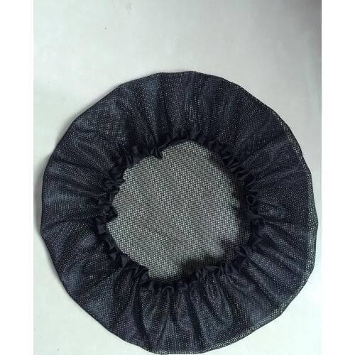 2pcs/Pack Black Big Bonnet Sleep Cap Night Sleeping Hat Weaving Net Hair Protection Have a Nice Wrapping Strip