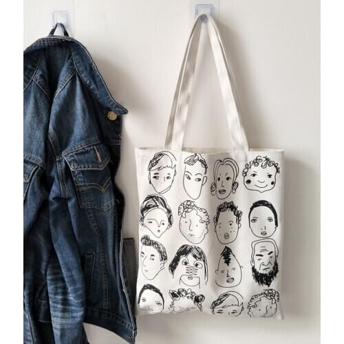 2020 Women Canvas Bags Shopping Eco Reusable Foldable Shoulder Bag Handbag Tote Bag Casual Bags School Travel Shopper Pouch HOT