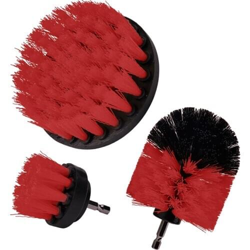 3 pcs/set Power Scrubber Brush Drill Brush for Bathroom Surface Tub Shower Tile Grout Cordless Power Scrub Cleaning Kit