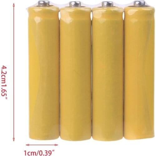 4Pcs No Power 10440 LR03 AAA Dummy Fake Battery Placeholder Cylinder Conductor M5TE