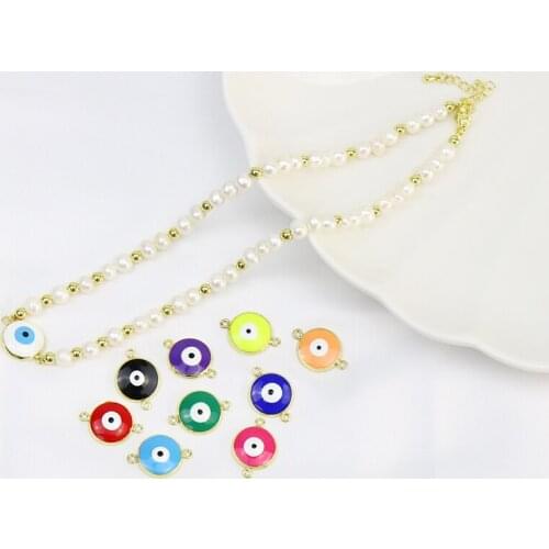 5 Pcs Eyes charms Necklace Eyes beaded necklace Fahsion Elegant Jewelry Necklace 90036