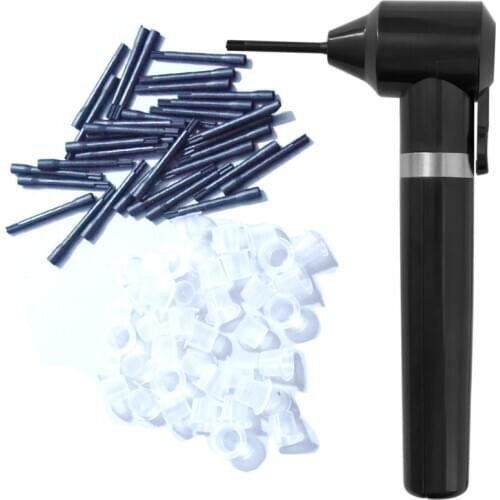 Tattoo Ink Mixer Machine Black Electric Tattoo Pigment Mixer Machine Makeup Eyebrow Color Ink With 50 Mixing Sticks Tattoo Caps