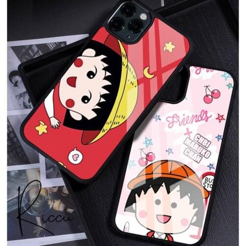 Chibi Maruko chan Cartoon Phone Case Rubber for iPhone 12 11 Pro Max XS 8 7 6 6S Plus X 5S SE 2020 XR 12 Mini case