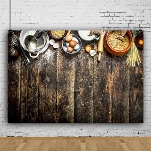 Planks Backdrop Brown Wooden Board and Food Photography Background Holiday Celebration Photo Booth Studio Decor