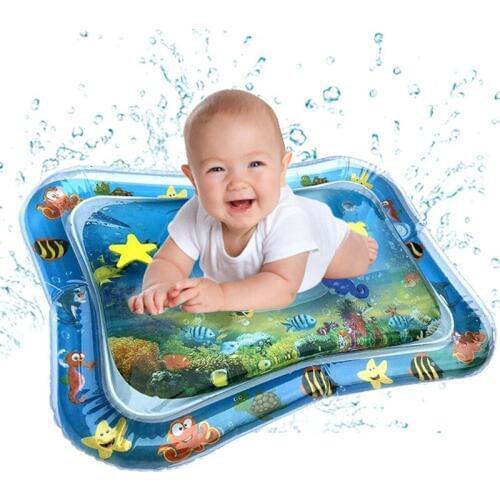 Baby Kids Water Play Mat Toys Inflatable thicken PVC infant Tummy Time Playmat Toddler Activity Play Center water mat for babies