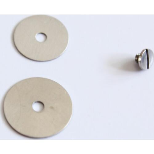 Long flute pad with metal gasket screw holes Metal gasket or screw