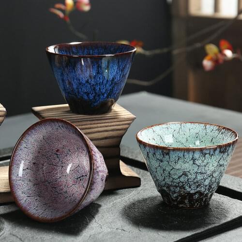 Home Creative 150ML China Kiln Change Ceramic kongfu Tea Cup decoration YHJ021302