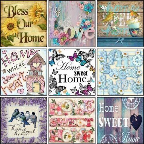 Evershine 5D DIY Diamond Painting Cross Stitch Landscape Diamond Embroidery Home Full Square Rhinestone Mosaic Wall Decoration