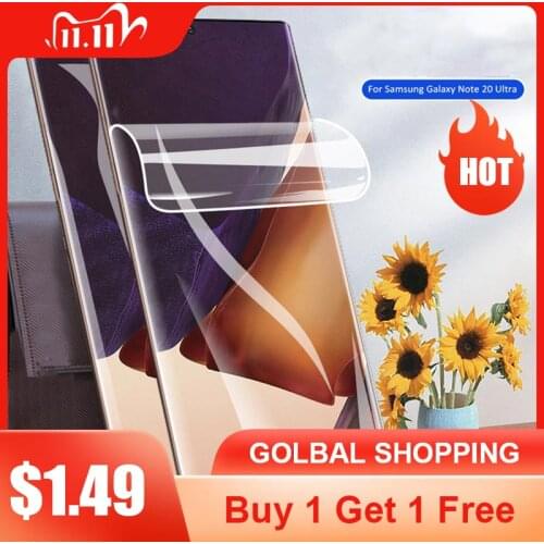Hydrogel Film Soft Glass For Samsung Galaxy S10 Plus Glass S9 Screen Protector S20 S10 Plus S 9 8 10 Note 20 Ultra s10 S9 Plus