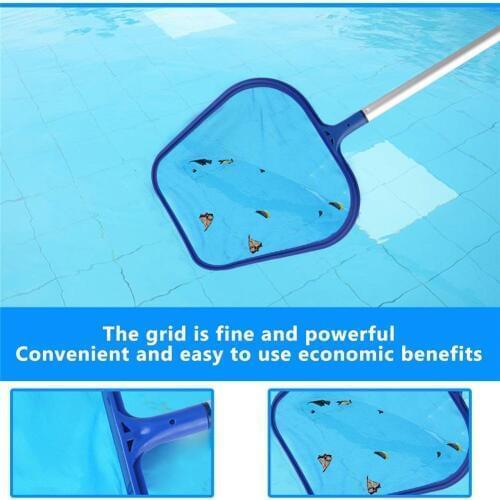Swimming Pool Shallow Water Leaf Clean Network Swimming Pool Cleaning Tool 5 Aluminum Rod Detachable Defoliation Skimmer