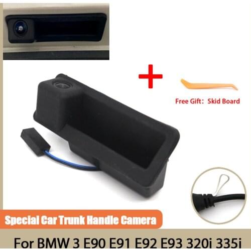 170° HD Car Trunk Handle Rear View Camera For BMW 3 E90 E91 E92 E93 320i 335i Night Vision Waterproof Car wireless Rear Camera