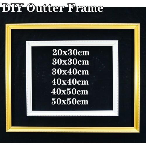 Oil Painting 5D Diamond Painting Diy Outter Frame Unfinished Stretcher Mosaic Embroidery Accessories Wall Art Home Decor Frame