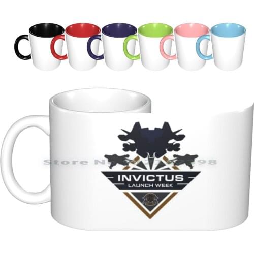Invictus Star Logo Ceramic Mugs Coffee Cups Milk Tea Logo Invictus Game Space Rsi Creative Trending Vintage Gift Bottle Cup