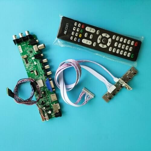 Kit For LP156WF4-SLB1/LP156WF4-SLB2 1920X1080 HDMI AV screen LED USB VGA TV Signal digital controller board Panel DVB-T2 remote