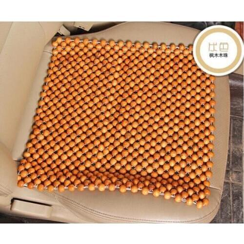 Car Seat Cushion Cover Pure Natural Wood Beads 1 Piece Massage Breathable Fashion Car Seat Covers Mat Cushion Car Styling