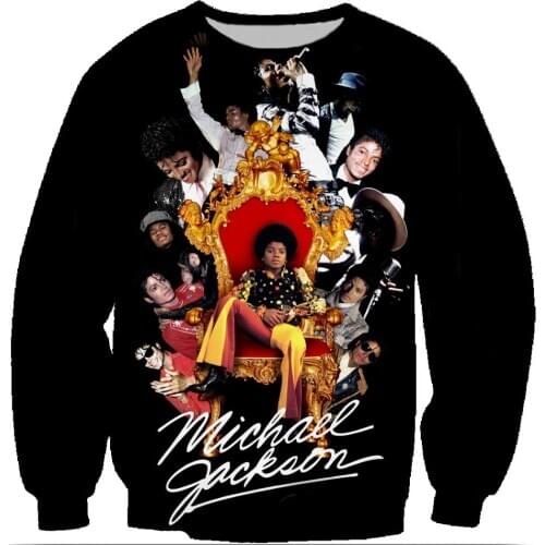 Michael Jackson 3D Printed Sweatshirts Rock Men/Women Coat Boys Hip hop Clothes Male Outfits Mens Jackets and Coats Sudaderas