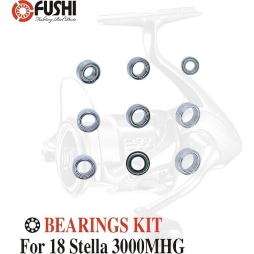 Fishing Reel Stainless Steel Ball Bearings Kit For Shimano 18 Stella 3000MHG / 03807 Spinning reels Bearing Kits