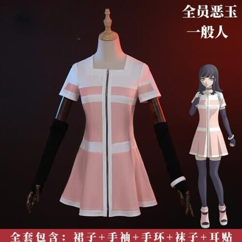 New Anime Akudama Drive Ordinary Person Cosplay Costume Lovely Uniform Dress Set Swindler Halloween Carnival Pary Girl Daily
