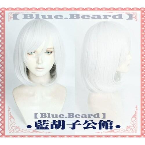 Anime Akudama Drive Cosplay Cutthroat Satsujinki Wig Heat Resistant Synthetic Short Silver Hair Halloween Party Wig+ Wig Cap