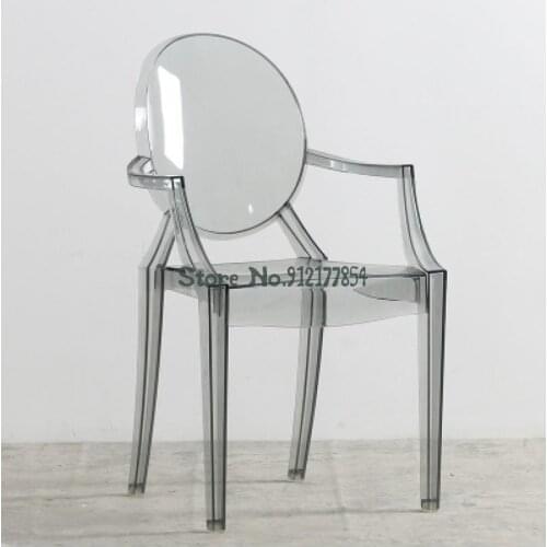 Nordic Transparent Chair Clothing Store Photograph Crystal Devil Ghost Elf Net Red European Dining Chair Plastic Acrylic