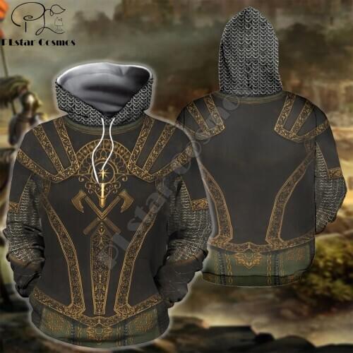 Knight Armor 3D Printed Men Hoodie Harajuku Knights Templar Hooded Sweatshirt Street Unisex Casual hoodies sudadera hombre KJ043