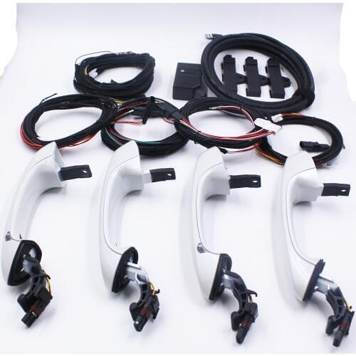 Comfort Access Keyless Entry System PKE Keyless go Car Alarm Door Lock For BMW 5 serial G38 With 4 Handles white color