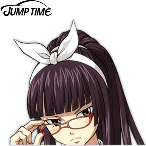 Jump Time Fairy Tail Kagura Mikazuchi 6 Ecchi 8.1 Big Head Anime Peeker Vinyl Decal Waifu Kawaii Girl Car Stickers