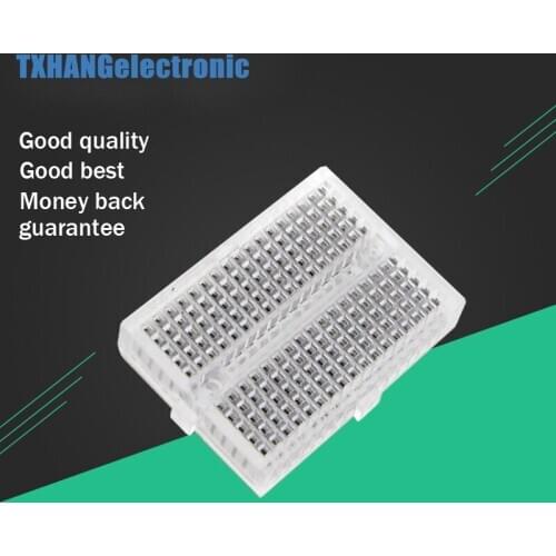 SYB-170 Mini Solderless Prototype Breadboard 170 Tie-points Transparent 35*47*8.5mm for Arduino shield