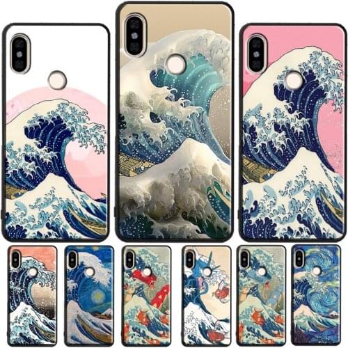 The Great Wave off Kanagawa Case For Xiaomi Redmi 9 9A 9C 7A 8A 9T Back Cover For Redmi Note 10 Pro 7 8 9 Pro 8T 9S