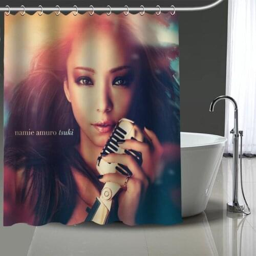 Namie Amuro Shower Curtain Waterproof Curtains Bathroom Decor with Hooks Custom your image 180X200cm
