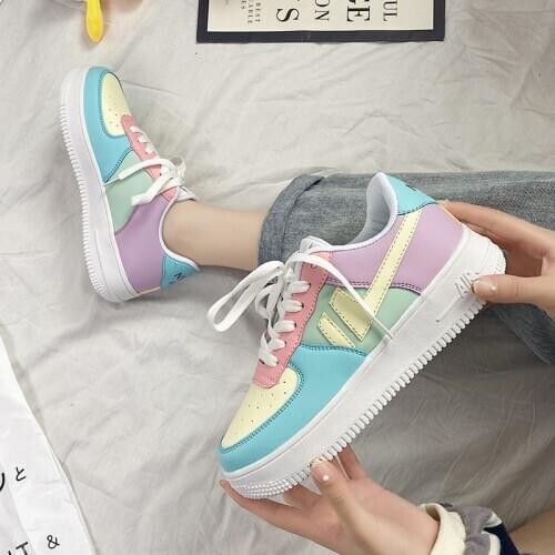 2020 Summer Women Sneakers White Tennis Women Shoes Canvas Slip on Female Row Shoes Platform Flats Casual Ladies Vulcanize Shoes