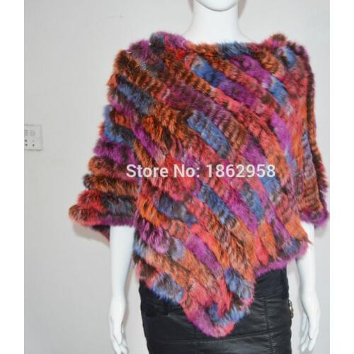 Free Shipping SJ787 Multi Colored Triangle Shape Women Fashion Poncho Classic Design