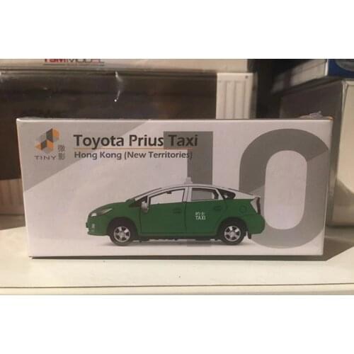 1:64 TOYOTA PRIUS TAXI GREEN 10 Alloy model Vintage car Metal toys for childen kids diecast gift